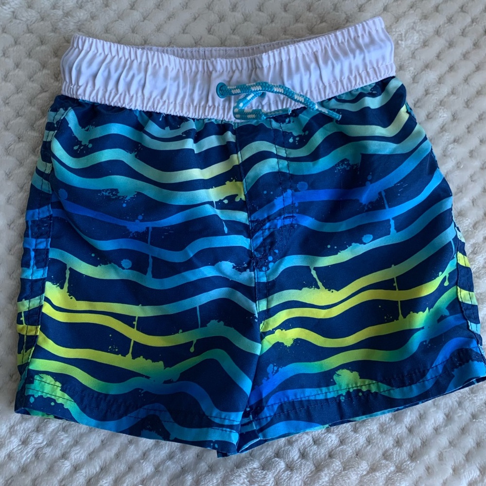 George Boys Swim Short with Wave Pattern size 2T
